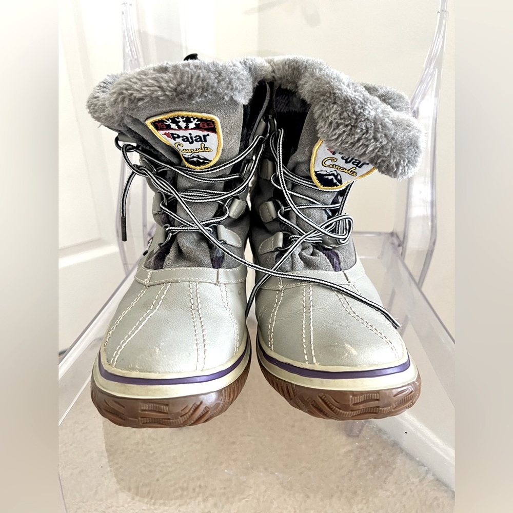 PAJAR Canada waterproof winter boots in gray. Size EUR 40/ US 9-9 1/2